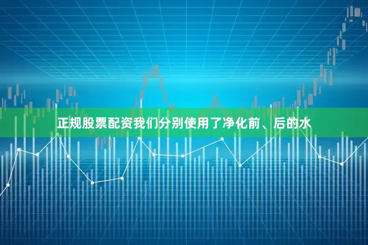 正规股票配资我们分别使用了净化前、后的水
